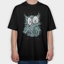 Owl Eyes, Tricou Oversize Barbati (Unisex)