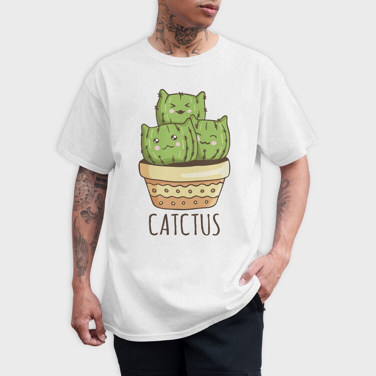 Catctus, Tricou Barbati (Unisex)