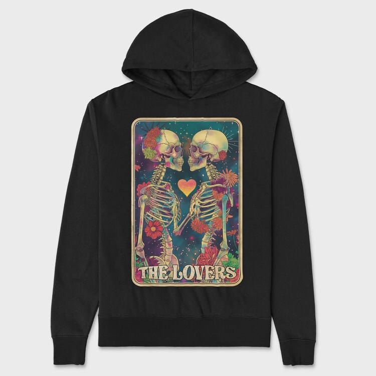 The Lovers Card, Hanorac Oversize Barbati (Unisex)