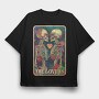 The Lovers Card, Tricou Oversize Barbati (Unisex)
