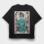 The Nurse Skeleton Card, Tricou Oversize Barbati (Unisex)