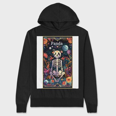 The Panda Skeleton, Hanorac Oversize Barbati (Unisex)