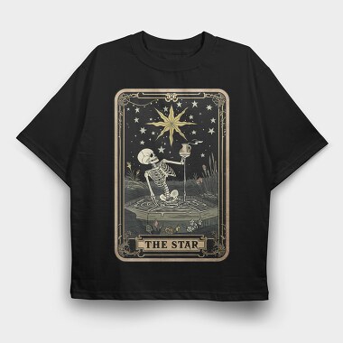 The Star Card, Tricou Oversize Barbati (Unisex)