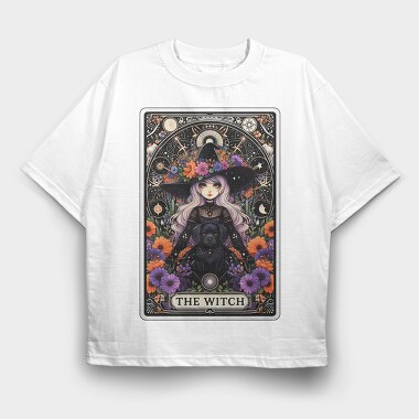 The Witch Card, Tricou Oversize Barbati (Unisex)