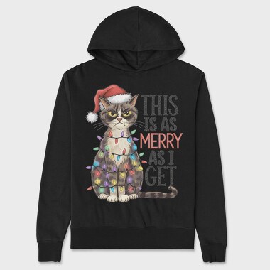 This Is As Merry Get, Hanorac Oversize Barbati (Unisex)