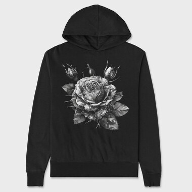 Thorn Rose Gothic, Hanorac Oversize Barbati (Unisex)