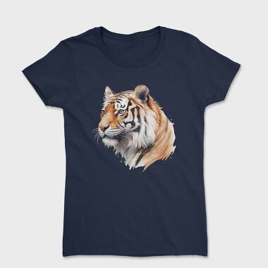 Tiger Face Portrait, Tricou Femei