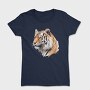 Tiger Face Portrait, Tricou Femei