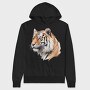 Tiger Face Portrait, Hanorac Oversize Barbati (Unisex)