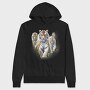 Tiger Family Walk, Hanorac Oversize Barbati (Unisex)