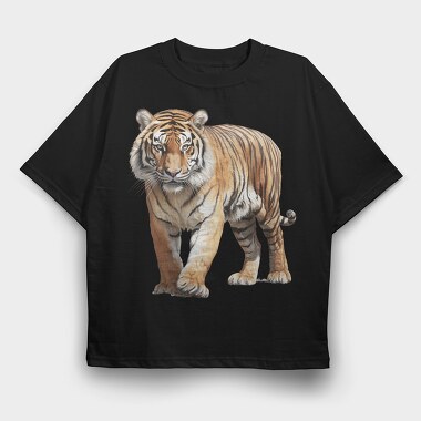 Tiger Majesty Club, Tricou Oversize Barbati (Unisex)