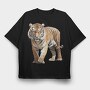 Tiger Majesty Club, Tricou Oversize Barbati (Unisex)
