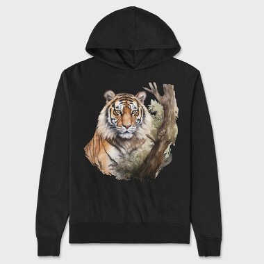 Tiger Nature Wildness, Hanorac Oversize Barbati (Unisex)
