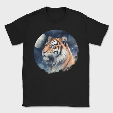 Tiger Night Moon, Tricou Barbati (Unisex)