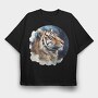 Tiger Night Spirit, Tricou Oversize Barbati (Unisex)