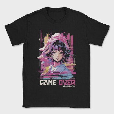 Anime Glitch Vaporwave, Tricou Barbati (Unisex)