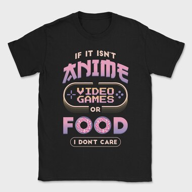 Anime Video Games Food, Tricou Barbati (Unisex)