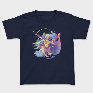 Artemis Greek Mythology Goddess Retrowave, Tricou Copii