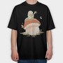 Caterpillar Mushroom, Tricou Oversize Barbati (Unisex)