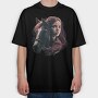 Woman And Horse Animal Girl, Tricou Oversize Barbati (Unisex)