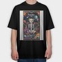 The Panda Skeleton, Tricou Oversize Barbati (Unisex)
