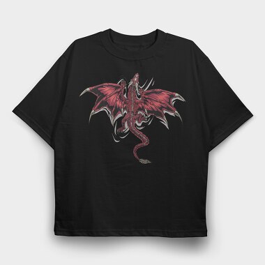 Dragon Climbing, Tricou Oversize Barbati (Unisex)