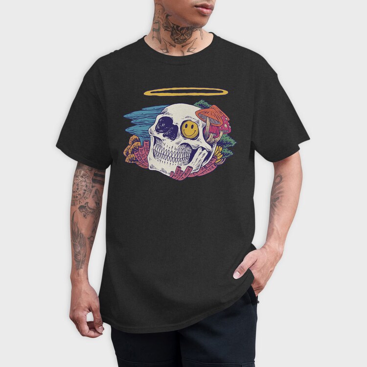 Skull Mushrooms, Tricou Barbati (Unisex)