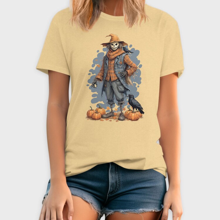 Halloween Scary Scarecrow, Tricou Barbati (Unisex)