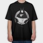 Pizza Cat Cathers Day, Tricou Oversize Barbati (Unisex)