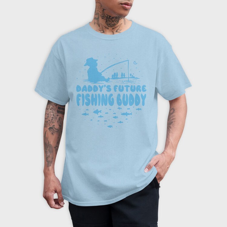 Baby Fishing Dad, Tricou Barbati (Unisex)