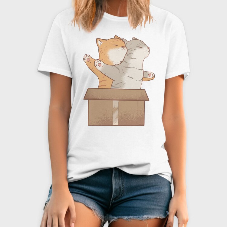 Cats In Love Titanic, Tricou Barbati (Unisex)