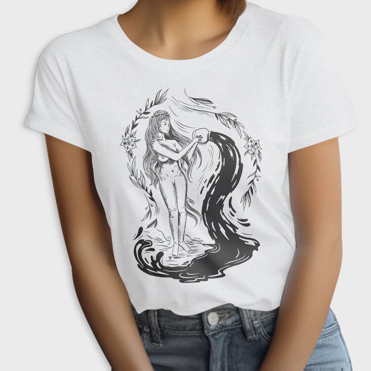 Woman Dark Art Nouveau 03, Tricou Femei
