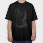 Woman Dark Art Nouveau 03, Tricou Oversize Barbati (Unisex)