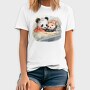 Panda And Mouse Cuddle Mice Hug, Tricou Barbati (Unisex)