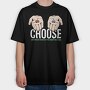 Matrix Hands Choose, Tricou Oversize Barbati (Unisex)