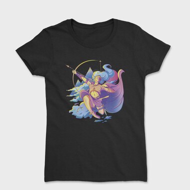 Artemis Greek Mythology Goddess Retrowave, Tricou Femei
