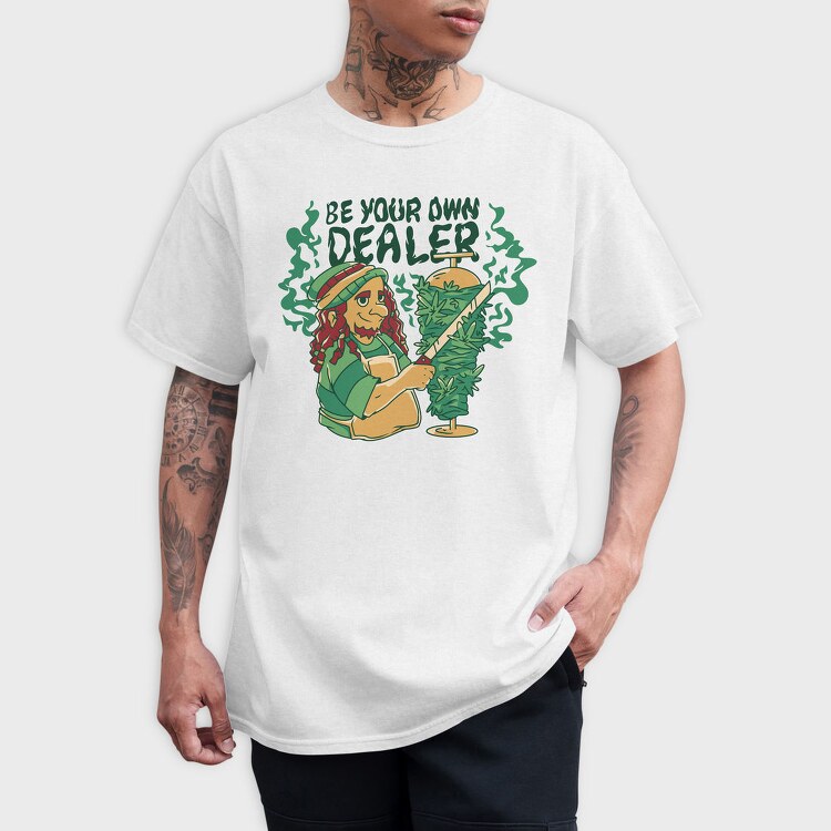 Be Your Own Dealer Cannabis Kebab Doner Kebab Man Weed Bud, Tricou Barbati (Unisex)