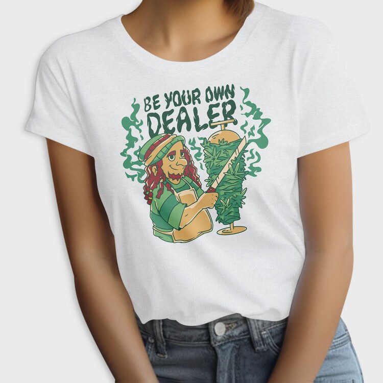 Be Your Own Dealer Cannabis Kebab Doner Kebab Man Weed Bud, Tricou Femei
