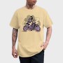 Woman In Motorcycle Biker Girl, Tricou Barbati (Unisex)
