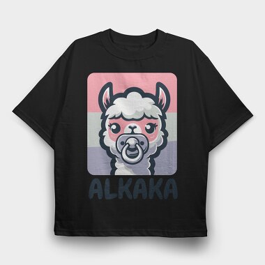 Baby Llama Alkaka, Tricou Oversize Barbati (Unisex)