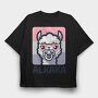 Baby Llama Alkaka, Tricou Oversize Barbati (Unisex)