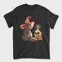 Halloween Witch Cat, Tricou Barbati (Unisex)