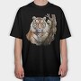Tiger Nature Wildness, Tricou Oversize Barbati (Unisex)