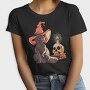 Halloween Witch Cat, Tricou Femei
