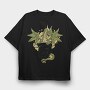 Dragon In Pocket, Tricou Oversize Barbati (Unisex)