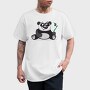 Panda Leaf Hugger, Tricou Barbati (Unisex)