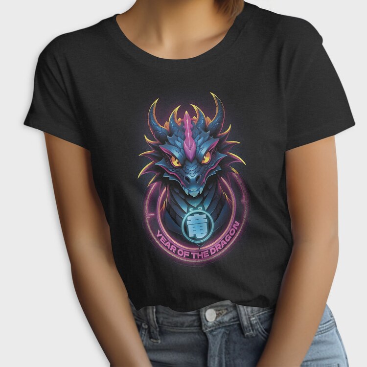 Dragon Neon New Year, Tricou Femei