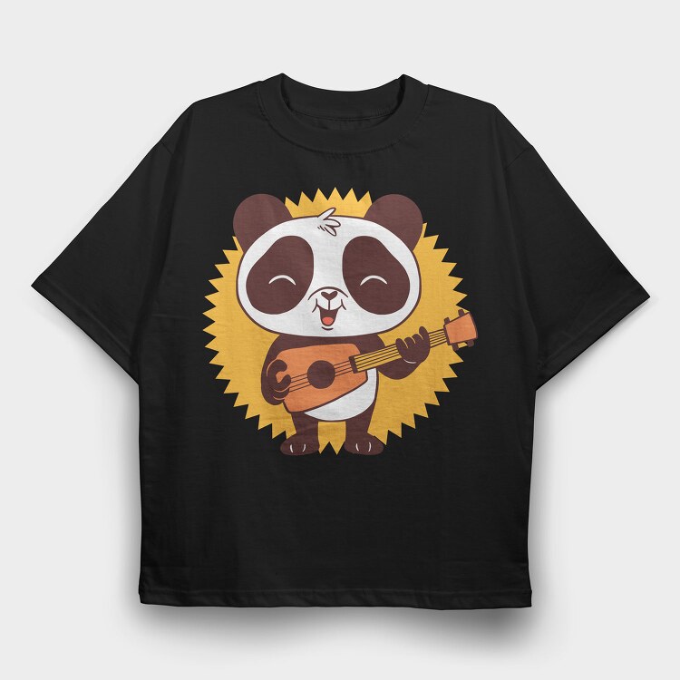 Baby Panda, Tricou Oversize Barbati (Unisex)
