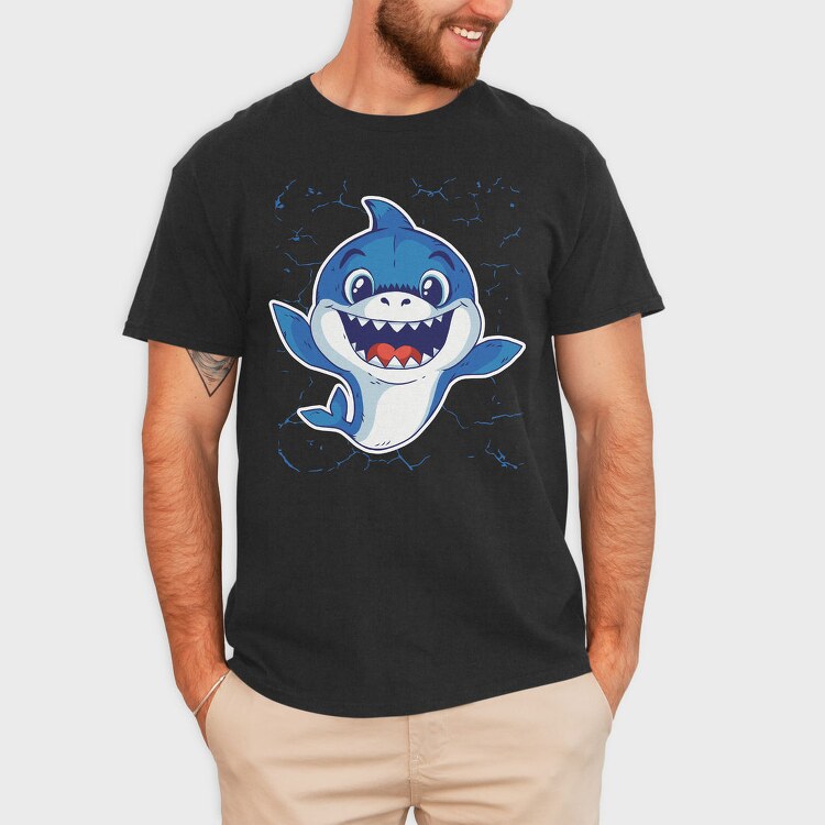 Baby Shark, Tricou Barbati (Unisex)
