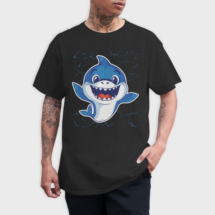 Baby Shark, Tricou Barbati (Unisex)